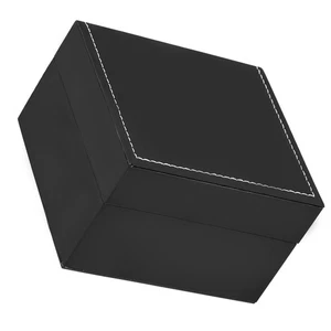PU Leather Wristwatch Display Case Matte Black Watch Box  Jewelry Storage - Picture 1 of 11