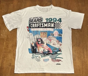 Vintage 1994 NHRA Sears Craftsman National Graphic T-Shirt XL Racing - Bild 1 von 6