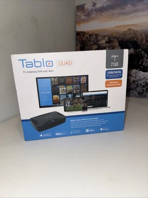 Tablo Quad TQNS4B-02-CN Over-The-Air OTA Digital Video Recorder DVR w/ Cord - Image 1 of 4