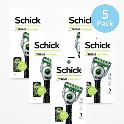 Schick Xtreme 3 шарнирные одноразовые бритвы 3 штуки упаковка 5 шт. - новые - Изображение 1 из 3