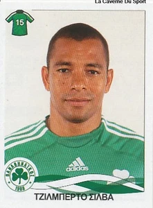 222 GILBERTO SILVA PANATHINAIKOS STICKER PANINI GREEK GREECE LEAGUE 2010 - Picture 1 of 1