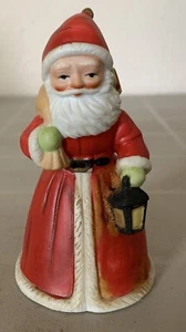 Vintage Enesco Bell Christmas Santa Claus Bisque Figurine w/Lantern Bag of Toys - Picture 1 of 6