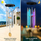 LED Solar Windspiel mit Farbwechsel Gartendeko Solarleuchte Legierungsrohre Deko