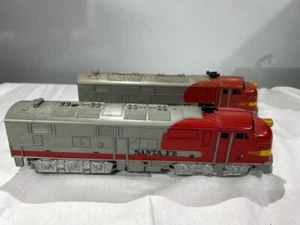 MARX Santa Fe F3 calibro O locomotiva diesel set A-A n.1095 Warbonnet (NJL028945) - Foto 1 di 9