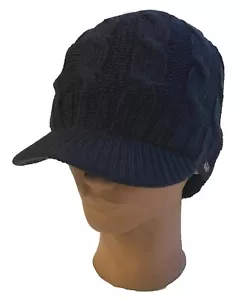 Markenname PUMA Herren Winter Ski Strickkappe Beanie 2-lagig Strick Visierkappe Mütze - Bild 1 von 5
