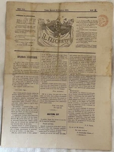 The Whistle 28 February 1865 Gionale the Alps Carnival Antonelliana - Picture 1 of 1