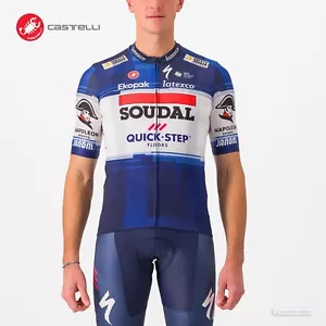 NEW 2023 Castelli SOUDAL QUICKSTEP Pro Team COMPETIZIONE 2 Cycling Jersey - Picture 1 of 4
