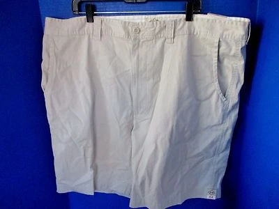 ST. JOHNS BAY~Khaki LEGACY FLAT FRONT CASUAL SHORTS~Men's 44~Inseam 10"~NWT - Image 1 of 3
