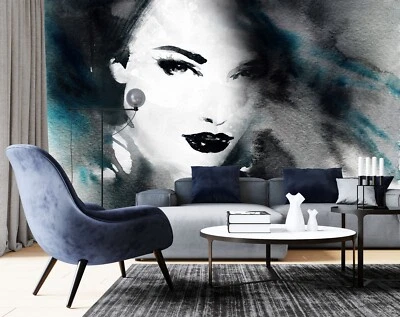 3D Tinte Frau ZHUC7522 Tapete Wandbild Fototapete Abnehmbarer Ann - Bild 1 von 4