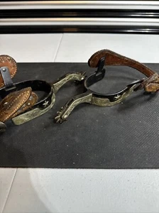 Par de Western Boot Spurs usados sin marca - Imagen 1 de 7
