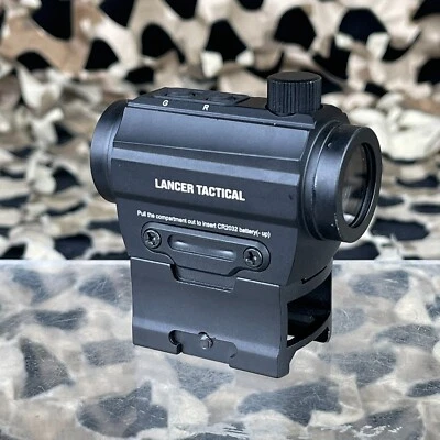 NUEVA mira Lancer táctica roja/verde punto reflejo con elevador - negra (CA-1429B) Foto 1 de 4