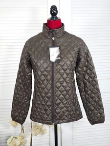 NWD Rainforest Women’s Brown Polyester Thermoluxe Puffer Jacket Size Small 1753 - Picture 1 of 14