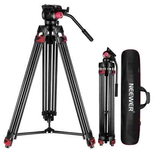 NEEWER DS801 79"/200cm Heavy Duty Aluminum Video Tripod - Stable & Durable - NEW - Picture 1 of 8