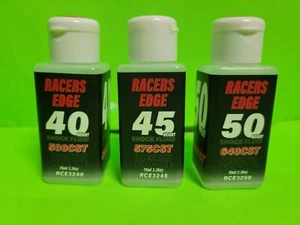 3X Racers Edge 40 45 50 Weight 70ml 2.36oz Silicone Shock Oil ASSOCIATED LOSI - Picture 1 of 1