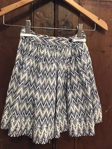 COUNTRY ROAD Girls Size 4 Navy & White Cotton Skirt - Picture 1 of 6