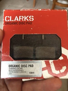 Clarks Organic Disc Brake Pads Shimano Deore BR-M515, Tektro Aurige, S2, VX811C - Picture 1 of 4