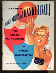 1952 Harlem Globetrotters v College All Americans Basketball Program Ex 54225 - Picture 1 of 3