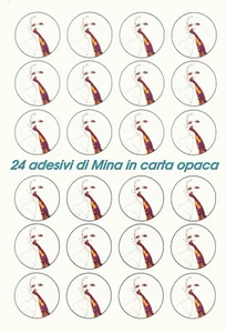 ADESIVI DI MINA SU CARTA OPACA (24 PEZZI) NUOVI FONDO MAGAZZINO   4 CM - Foto 1 di 1
