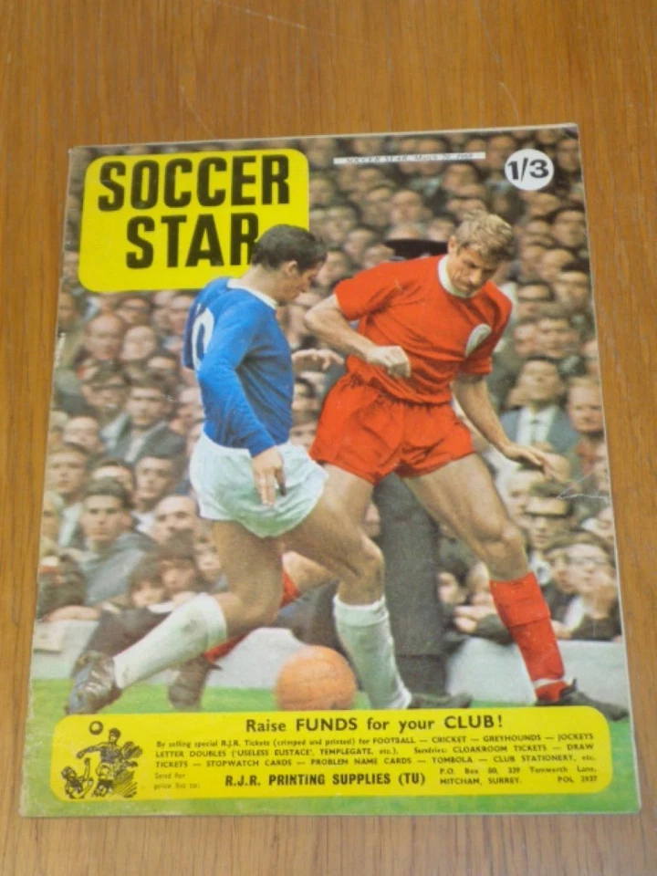 SOCCER STAR 29TH MARCH 1968 UK MAGAZINE = - Image 1 of 1