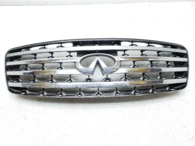 2003 2004 2005 Infiniti FX35 FX45 Upper Chrome Grille OEM 62310-CG000 - Image 1 of 4