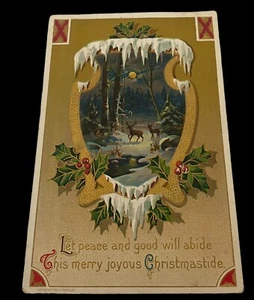 AK Antik 1910 Weihnachten verschickt 1915 Pennsylvania - Bild 1 von 7