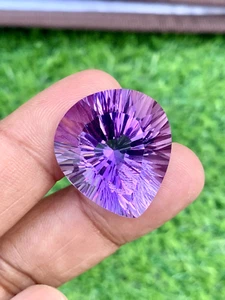 Natural Amethyst GemStone For Jewelry, Faceted Quantum Cut Amethyst ,38.90 cts - Picture 1 of 6