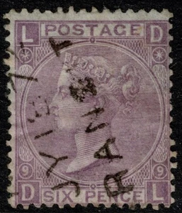 1867 GB Used Abroad PANAMA 6d Violet Pl 9 DL SG 109 / Z92 VF Transit Stamp VG/FU - Picture 1 of 1