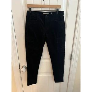 Vince Women's Black Skinny Leg Cargo Corduroy Cargo Pants Size 8 - Picture 1 of 5