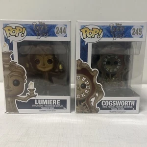 Funko POP! Disney: Beauty & The Beast - Cogsworth #245, Lumiere #244 - Picture 1 of 13