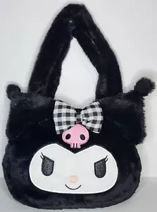 Sanrio Kuromi Bolso de Hombro de Felpa Negro Lindo Bolso de Mano Niñas Regalo TOTALMENTE NUEVO - Imagen 1 de 5