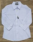 Women's Eddie Bauer Wrinkle Resistant,stretch Blue 3/4 Sleeve Button-up Shirt,ps