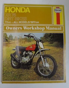 Manual de servicio y reparación Haynes Honda XR75 Dirt Bikes '72 en 0287 - Imagen 1 de 2