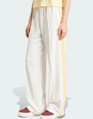 Pantalones Adidas BB Premium Originales Crepé Beige Mujer’s L Retro 80’s Off White Foto 1 de 4