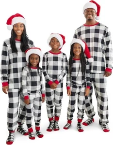 The Children's Place Baby Family Matching, Plaid Thermal Pajamas Sets - Picture 1 of 3