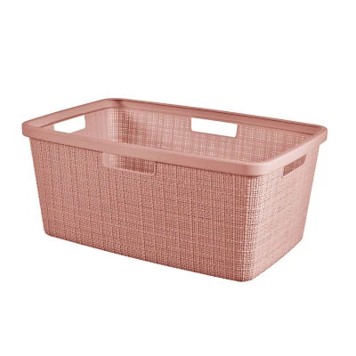 Waschäsammler Curver 46L Wäschekorb  Korb Wäsche Kunststoff Puderrosa - Bild 1 von 3