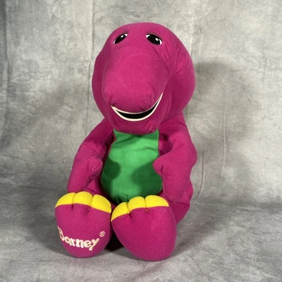 Juguete de peluche Barney Playskool Talking 18" 1992 vintage dinosaurio #71245 PROBADO FUNCIONA Foto 1 de 4