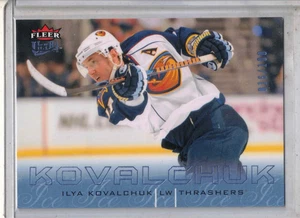 2009-10 Fleer Ultra NHL hockey Ilya Kovalchuk ICE Medallion /100 card THRASHERS - Picture 1 of 2