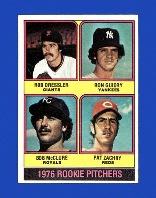 1976 Topps Set-Break #599 Rookie Pitchers Guidry en muy buen estado-en muy buen estado *GMCARDS* Foto 1 de 2