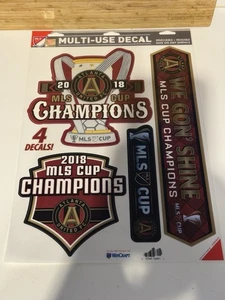 WinCraft Multi-Use Decal Atlanta United FC 2018 MLS Champions 4 Decals - Picture 1 of 11