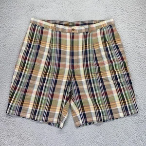 Vintage Polo Ralph Lauren Plaid Shorts Men Size 40 Multicolor Lightweight Tag 42 - Picture 1 of 21