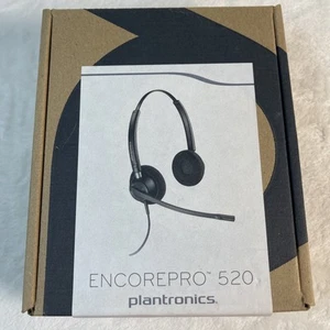 Plantronics EncorePro HW520 czarny zestaw słuchawkowy + zestaw słuchawkowy U10 adapter kabel RJ9 do QD - Zdjęcie 1 z 7