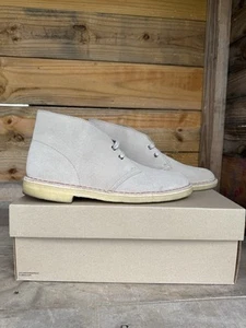 Clarks DESERT BOOT Herren Schnürstiefel Chukka Sand Wildleder Größe 10 M 55527 10 - Bild 1 von 18