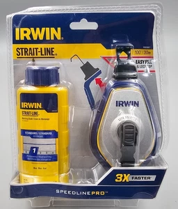 Irwin Strait-Line, 100', 4 OZ, blu, mulinello professionale in gesso, linea di velocità, 3:1 - Foto 1 di 2