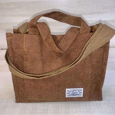 Bolso de Pana Valleycomfy Marrón The Crime Marca Registrada Nuevo sin Etiquetas Foto 1 de 4