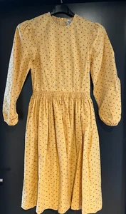 Kinder Trachten Dirndl langarm Gelb gemustert Gr. 152 v. C&A - Bild 1 von 2