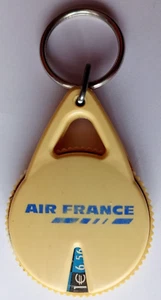 AIR FRANCE~PORTE-CLEFS à MOLETTE CONVERTISSEUR FRANCS / EUROS / FRANCS ~~ - Picture 1 of 22