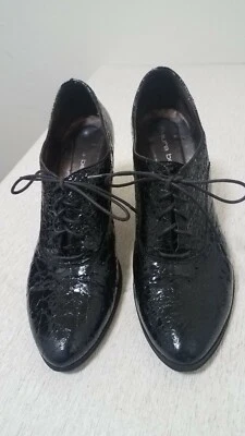 Laura Bellariva Woman Booties Oxford Black Made in Italy 38.5 IT/8.5 US  - Image 1 of 4