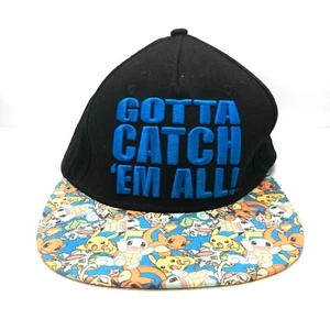 Pokemon Hat Snapback Black Gotta Catch Em All Ages 14+ / AI01 - Picture 1 of 3
