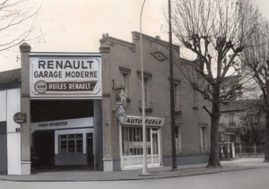 Paris Motor Garage Car Renault old Photomontage 1960 - Picture 1 of 3