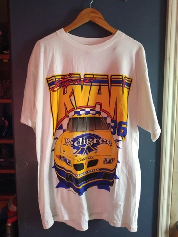 Vintage 1999 Ernie Irvan Pedigree NASCAR 36 T-shirt Tultex Tagged XL Cover